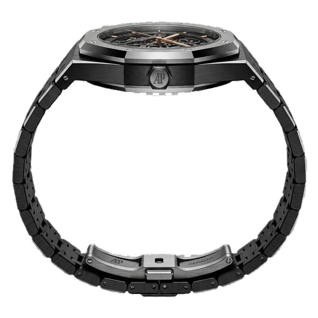 AP -  ROYAL OAK  DOUBLE BALANCE WHEEL BLACK