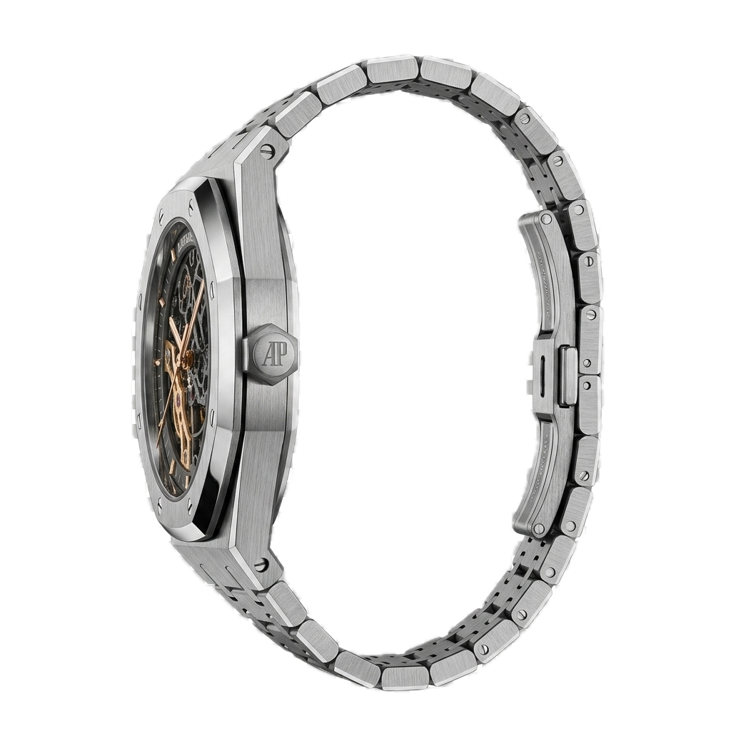 AP -  ROYAL OAK  DOUBLE BALANCE WHEEL SILVER