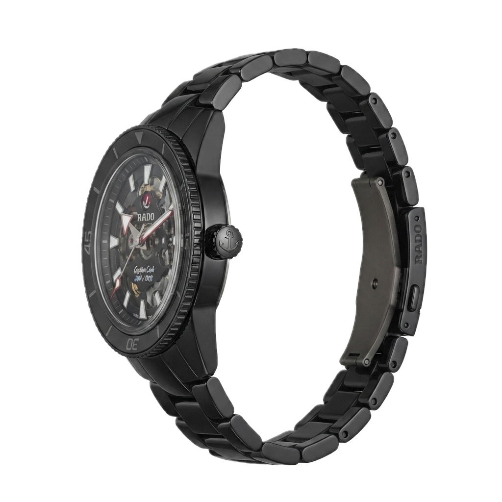 RADO CAPTAIN COOK SKELETON - BLACK SILVER
