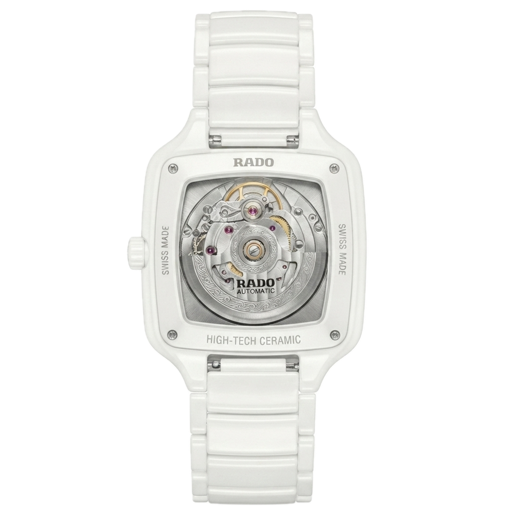 RADO True Square Automatic Open Heart (WHITE GOLD)