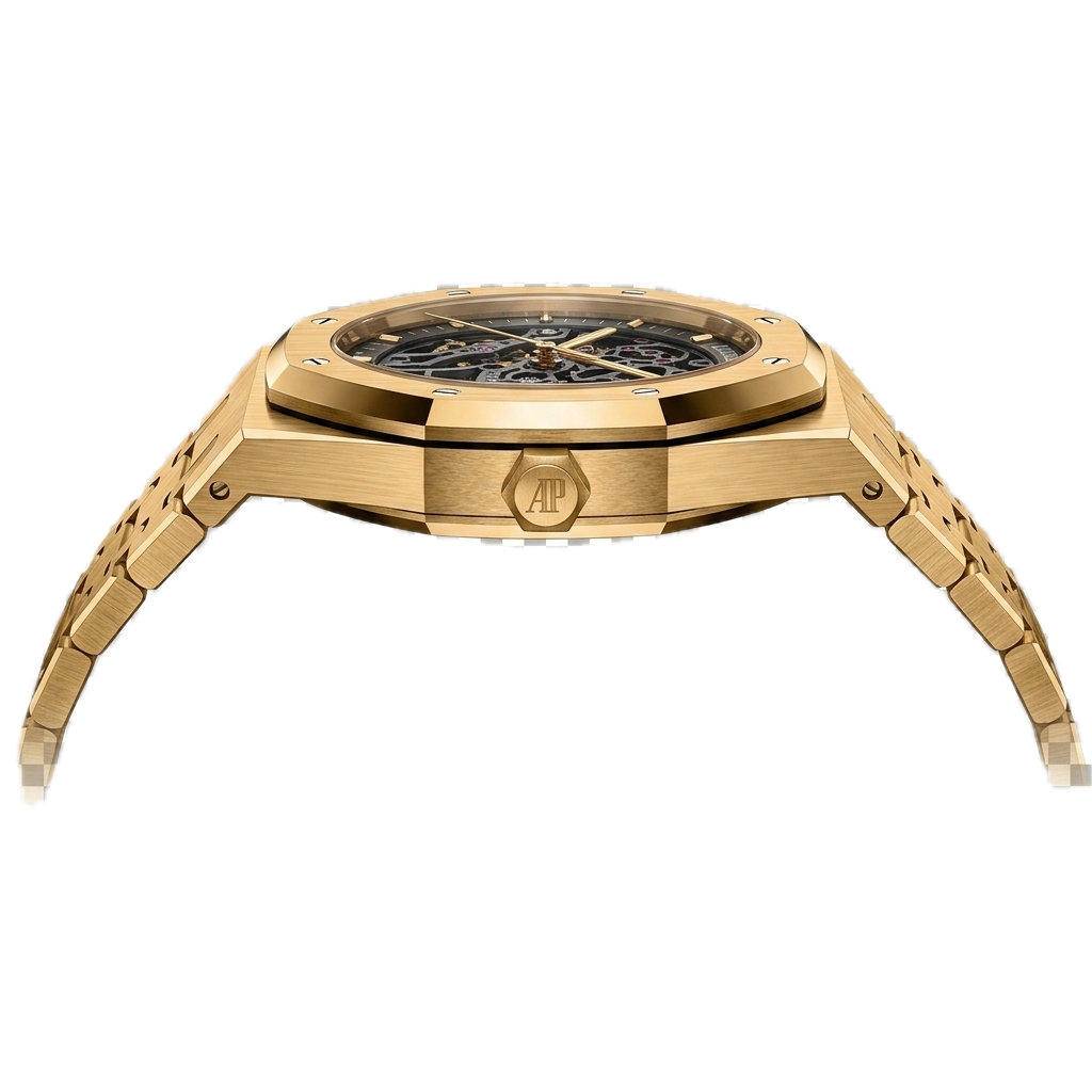 AP -  ROYAL OAK  DOUBLE BALANCE WHEEL GOLD