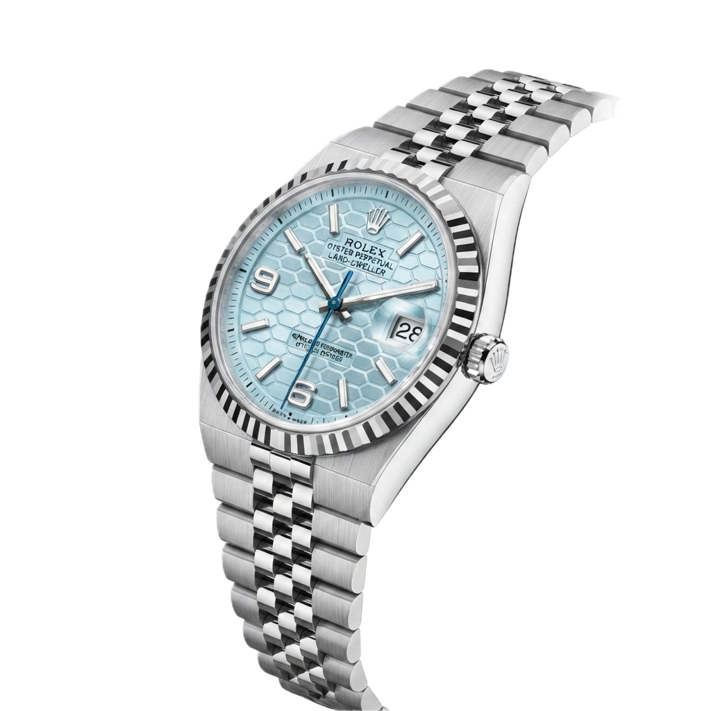 ROLEX LAND DWELLER - ICE BLUE PLATINUM