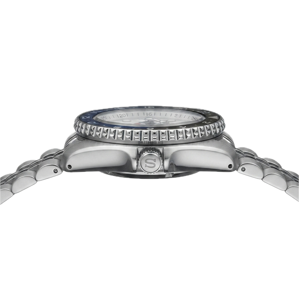 SEIKO GMT WHITE BLUE