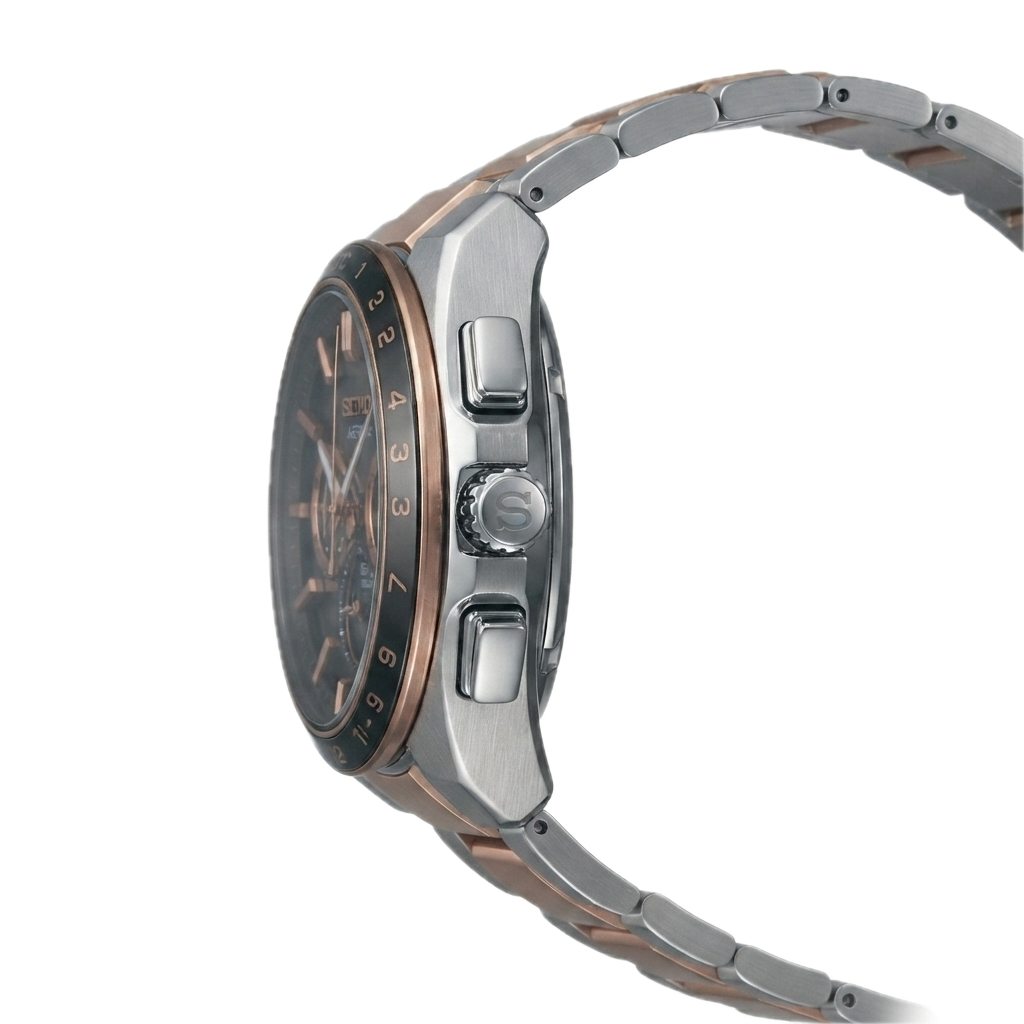 SEIKO ASTRON DUAL TONE GOLD BROWN