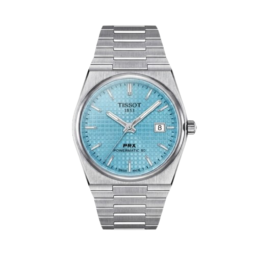 TISSOT PRX 1853 POWERMATIC SILVER SKY BLUE