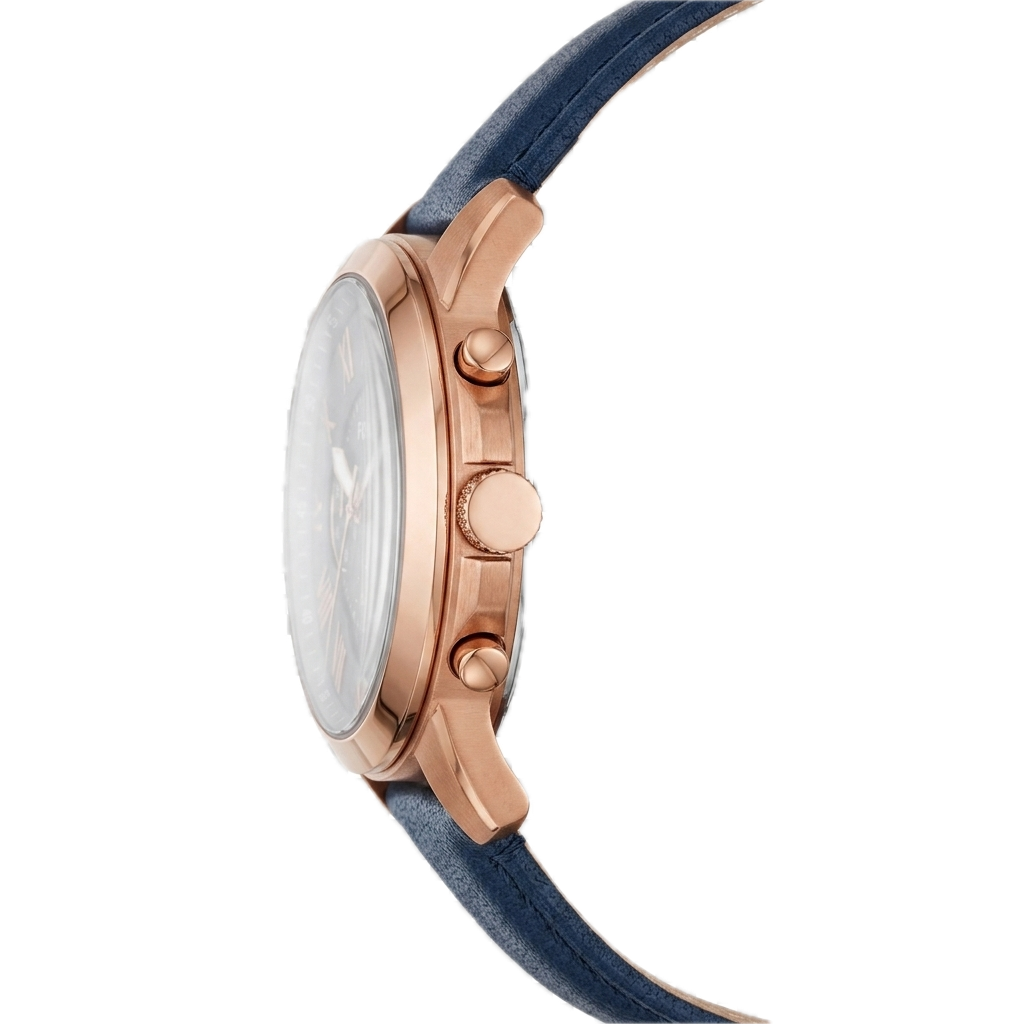 FOSSIL GRANT CRONOGRAPH NAVY LEATHER