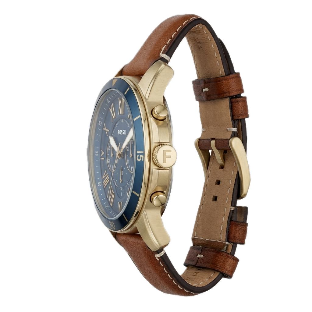 FOSSIL GRANT SPORT CRONOGRAPH LUGGAGE LEATHER