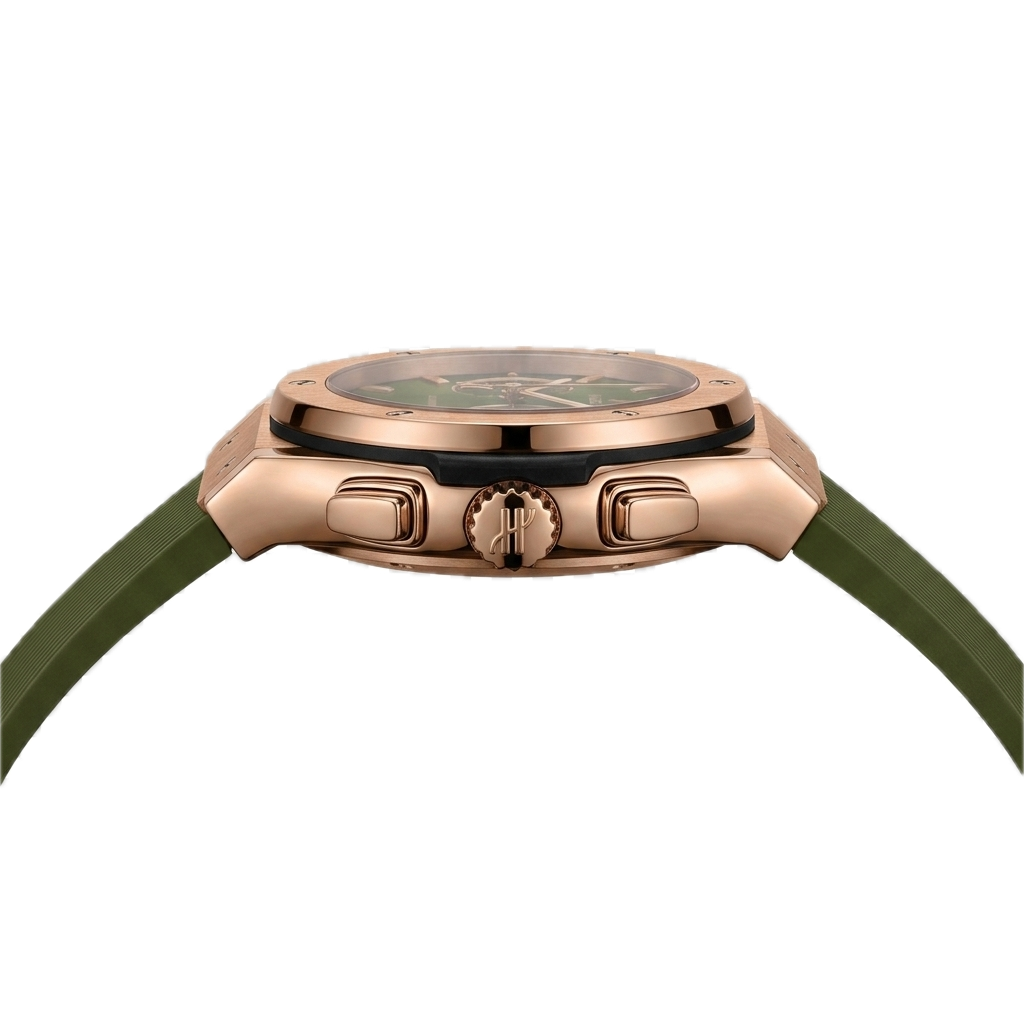 HUBLOT CLASSIC FUSION CHRONOGRAP KING GOLD GREEN