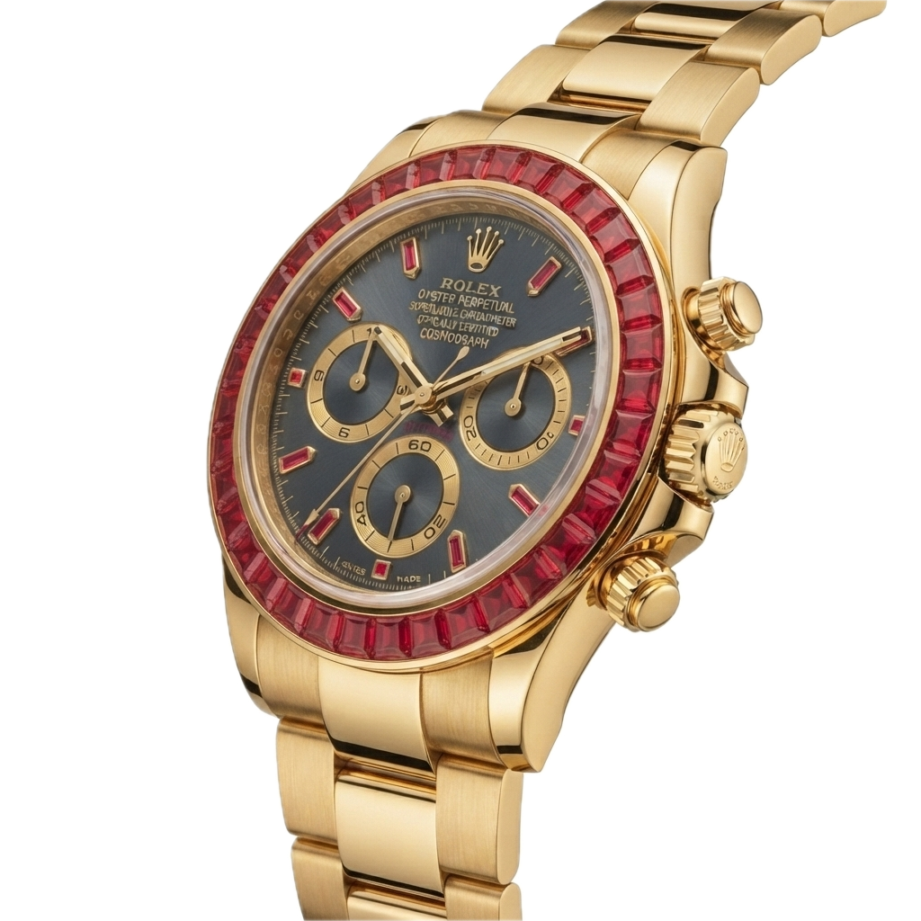 ROLEX DAYTONA COMOGRAPH BLUE SAPPHIRE - RED SHAPPHIRE
