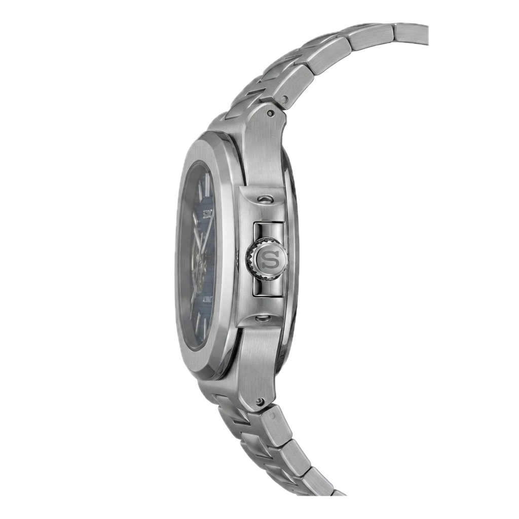 SEIKO MOD NAUTILUS SILVER BLUE