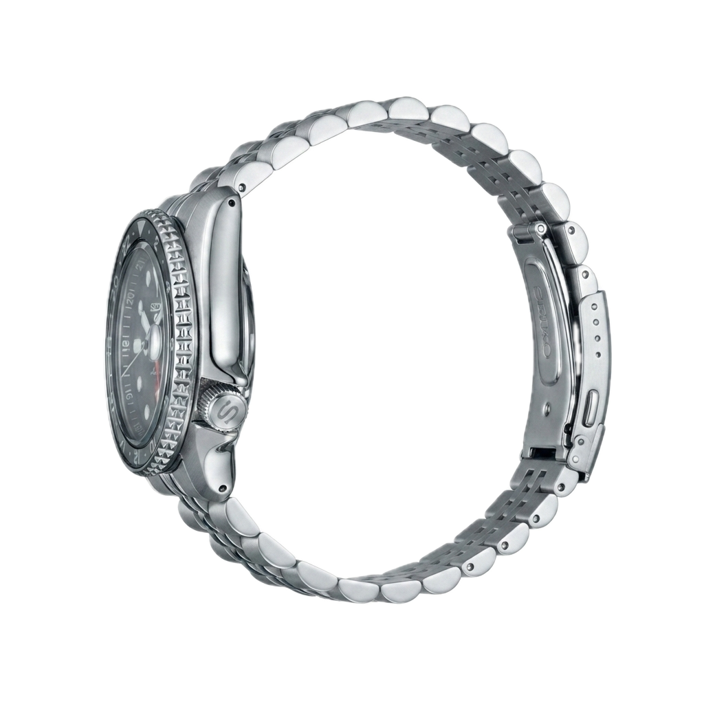 SEIKO GMT BLACK GREY
