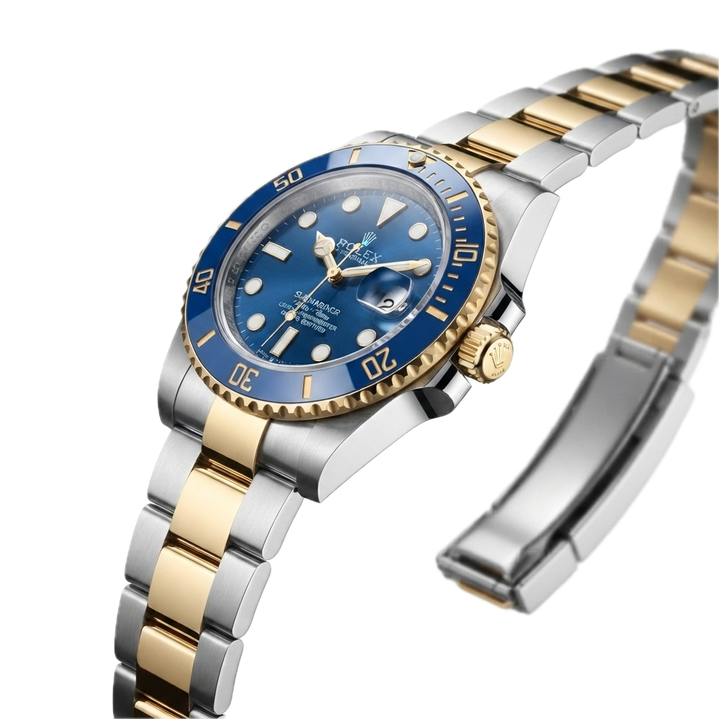 ROLEX SUBMARINER DATE (GOLD- SILVER- BLUE)