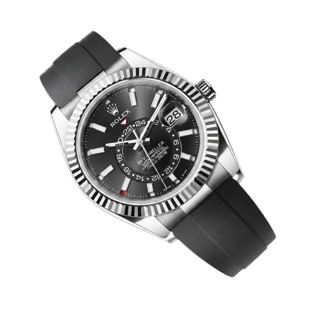 ROLEX SKY DWELLER OYSTERFLEX (SILVER BLACK)