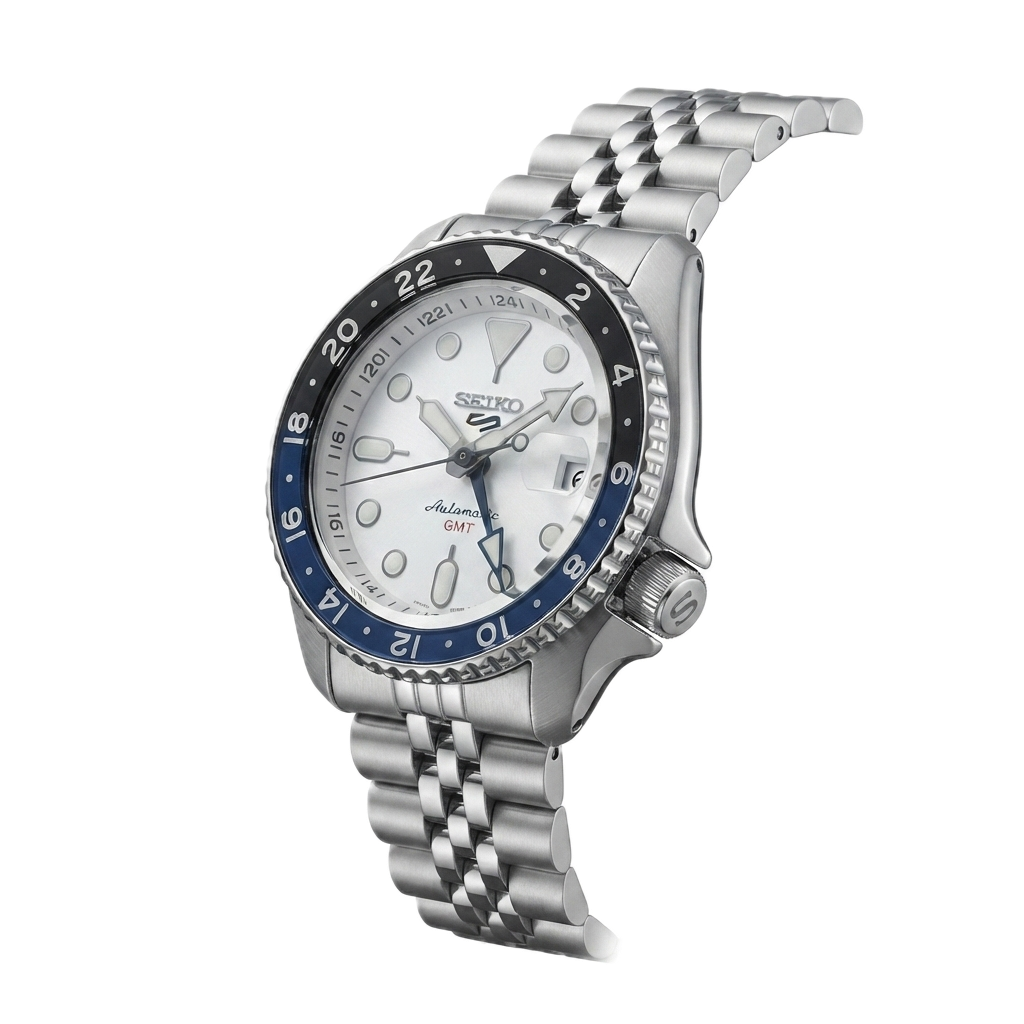 SEIKO GMT WHITE BLUE