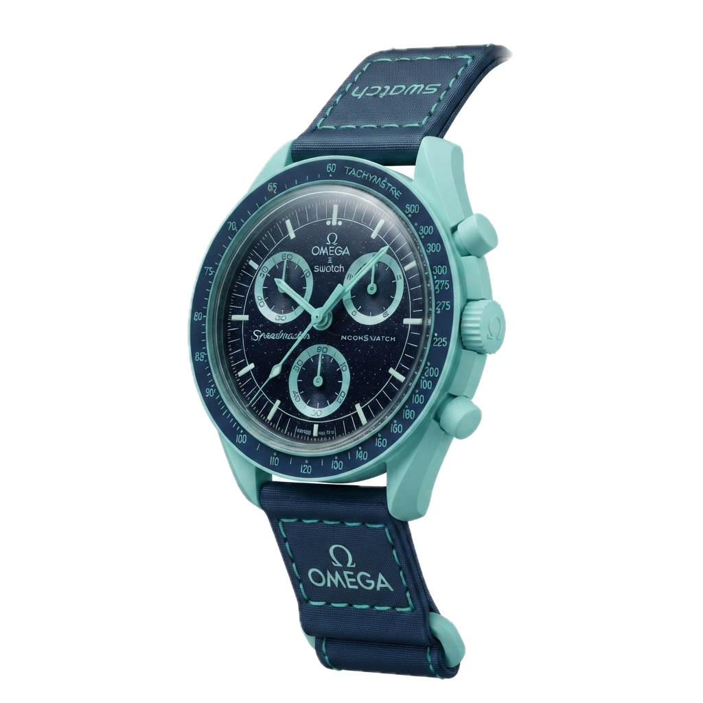 SWATCH X OMEGA BIOCERAMIC MOONSWATCH MISSION ON EARTH - POLAR LIGHTS