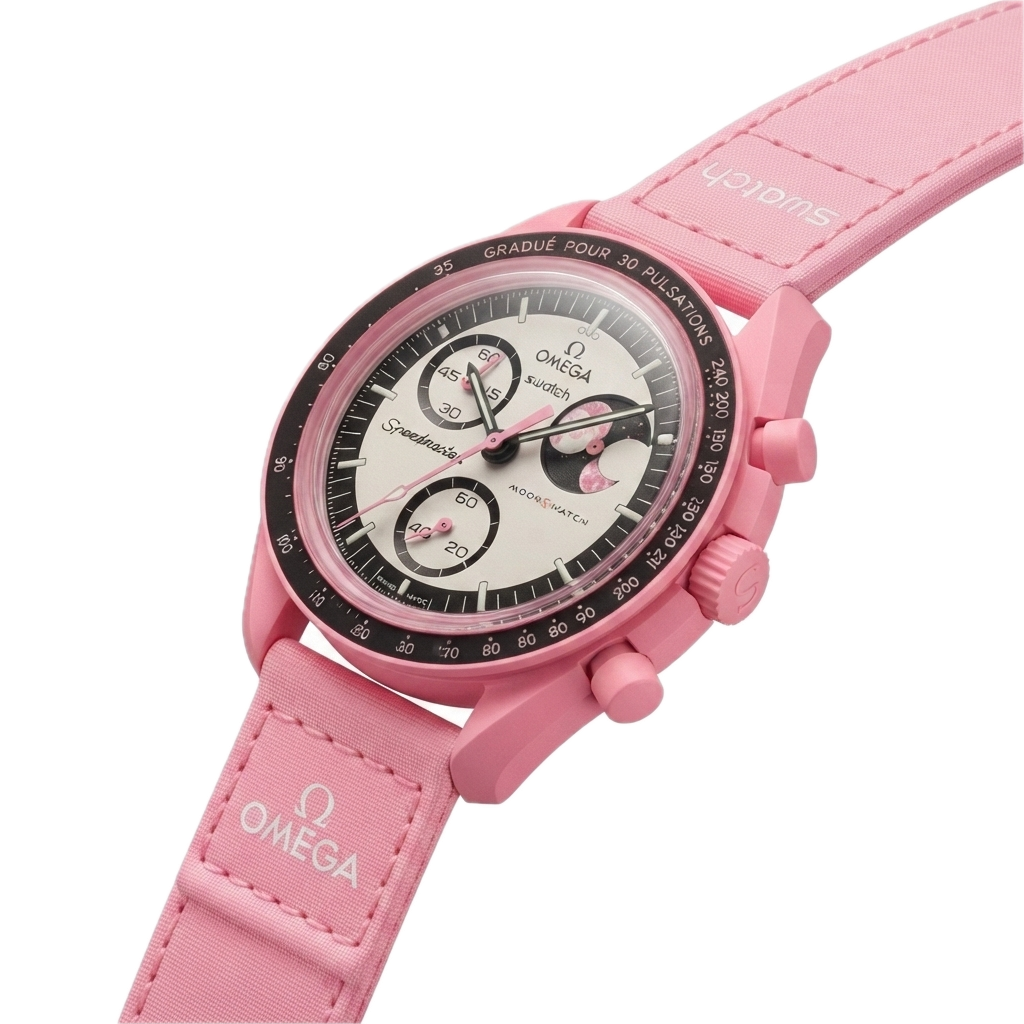 SWATCH X OMEGA BIOCERAMIC MOONSWATCH MISSION TO THE PINK MOON