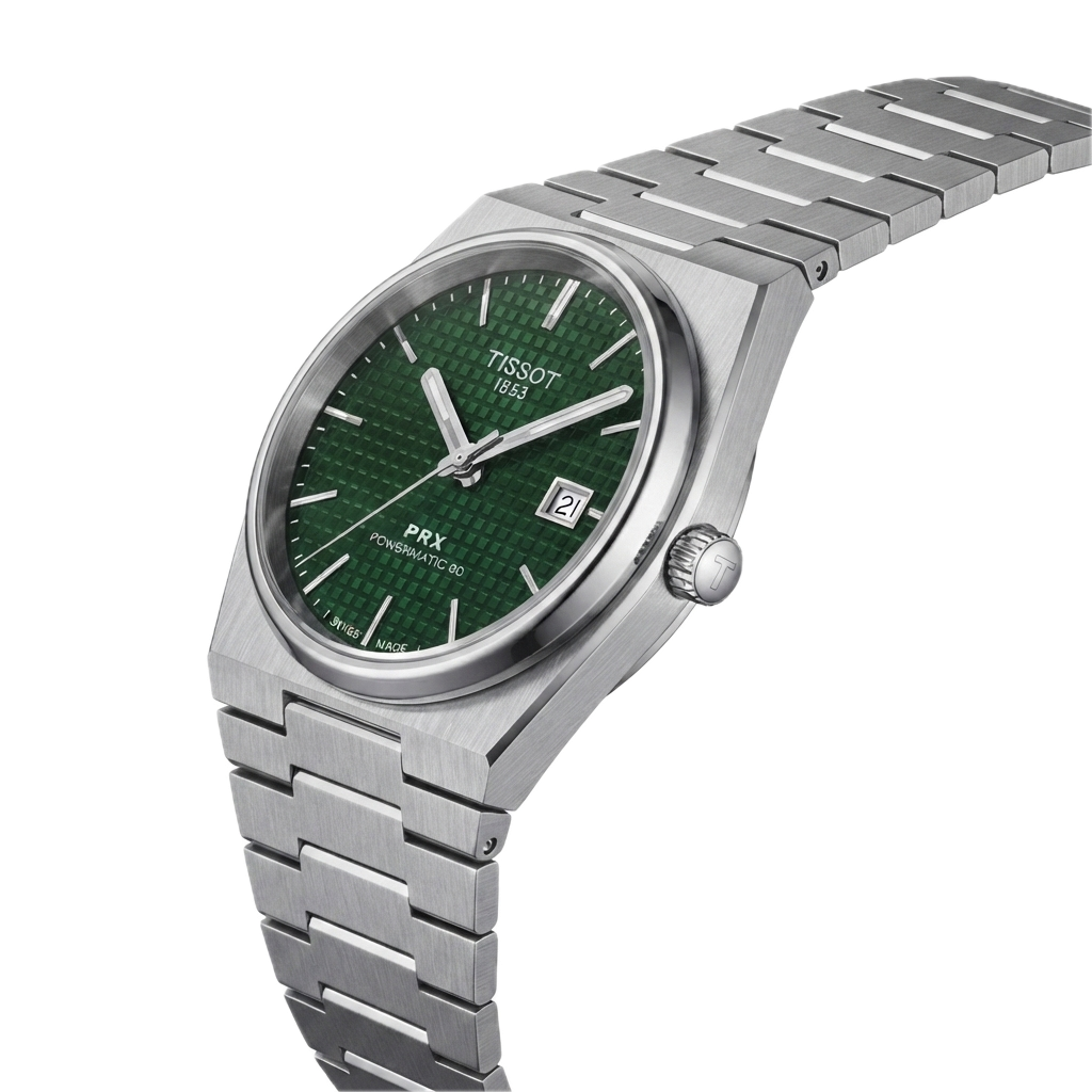 TISSOT PRX 1853 POWERMATIC SILVER BROWN