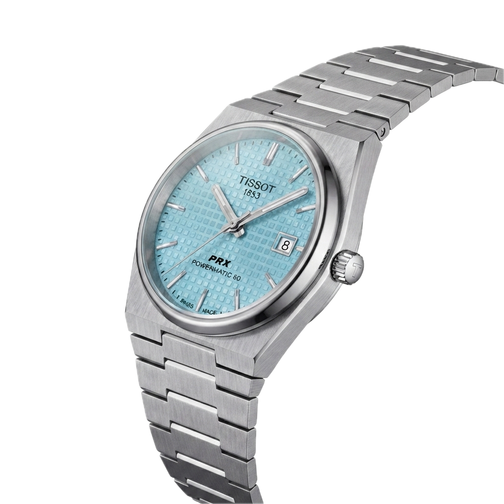 TISSOT PRX 1853 POWERMATIC SILVER SKY BLUE