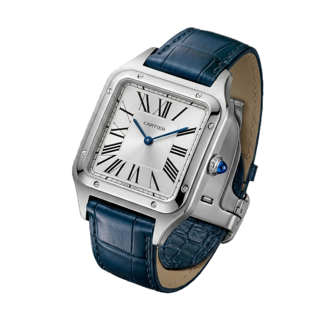 CARTIER SANTOS-DUMONT WATCH BLUE