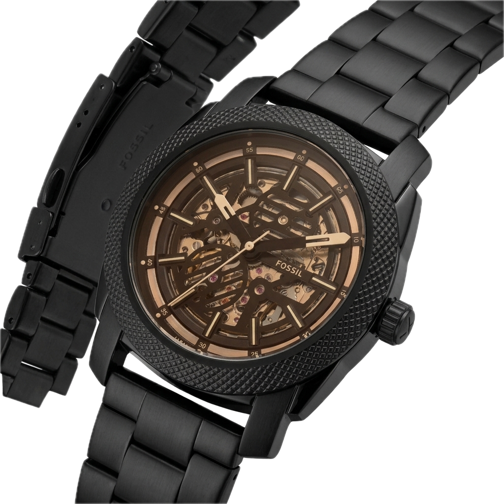 FOSSIL MACHINE AUTOMATIC BLACK STAINLESS STEEL