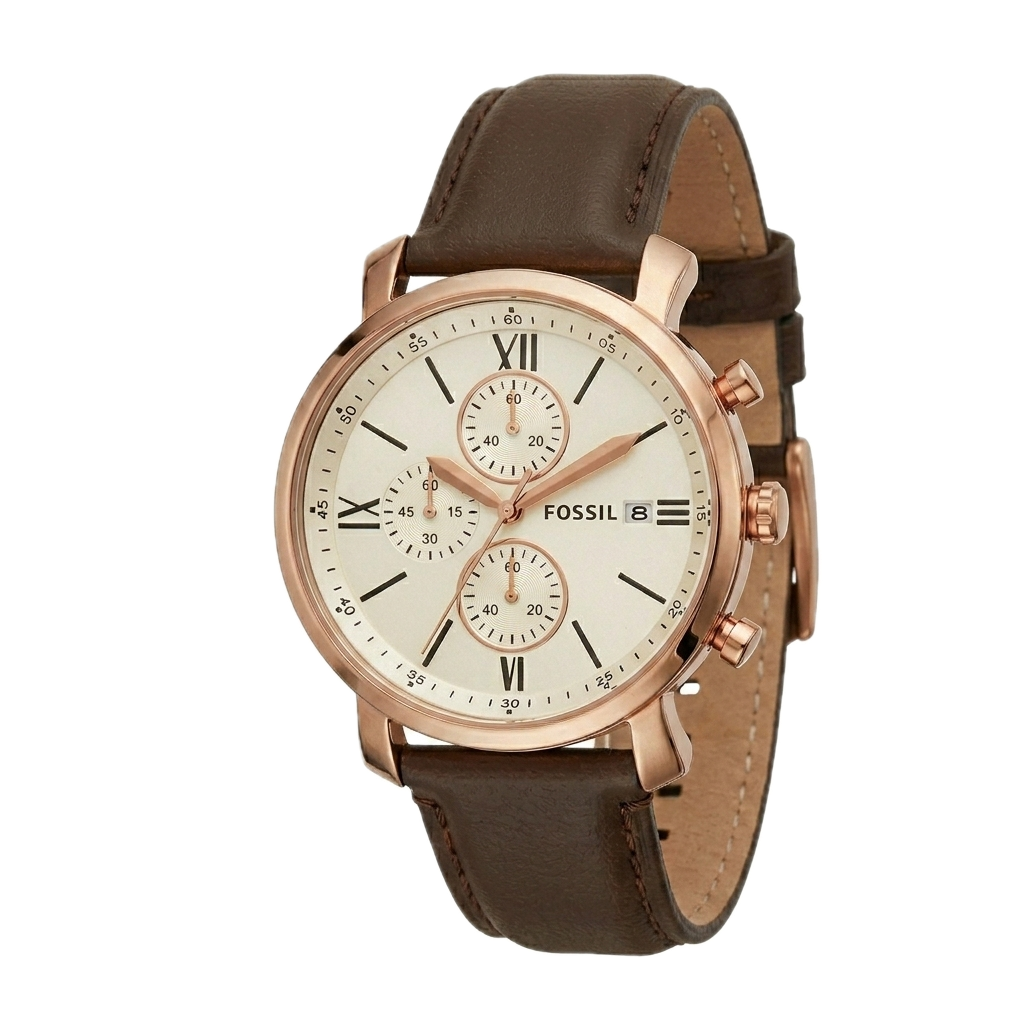 FOSSIL GRANT CHRONOGRAPH BROWN LEATHER WATCH