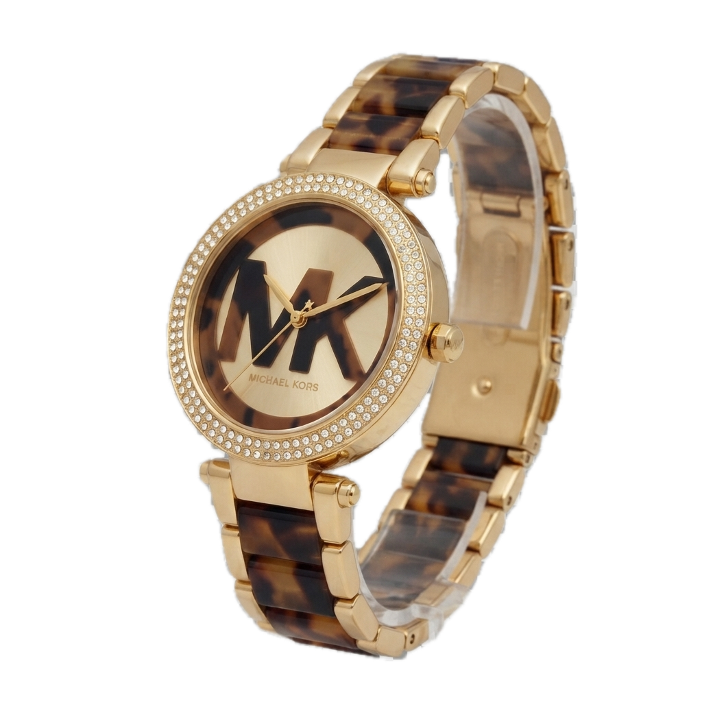 MICHAEL KORS  PARKER PAVE GOLD TONE
