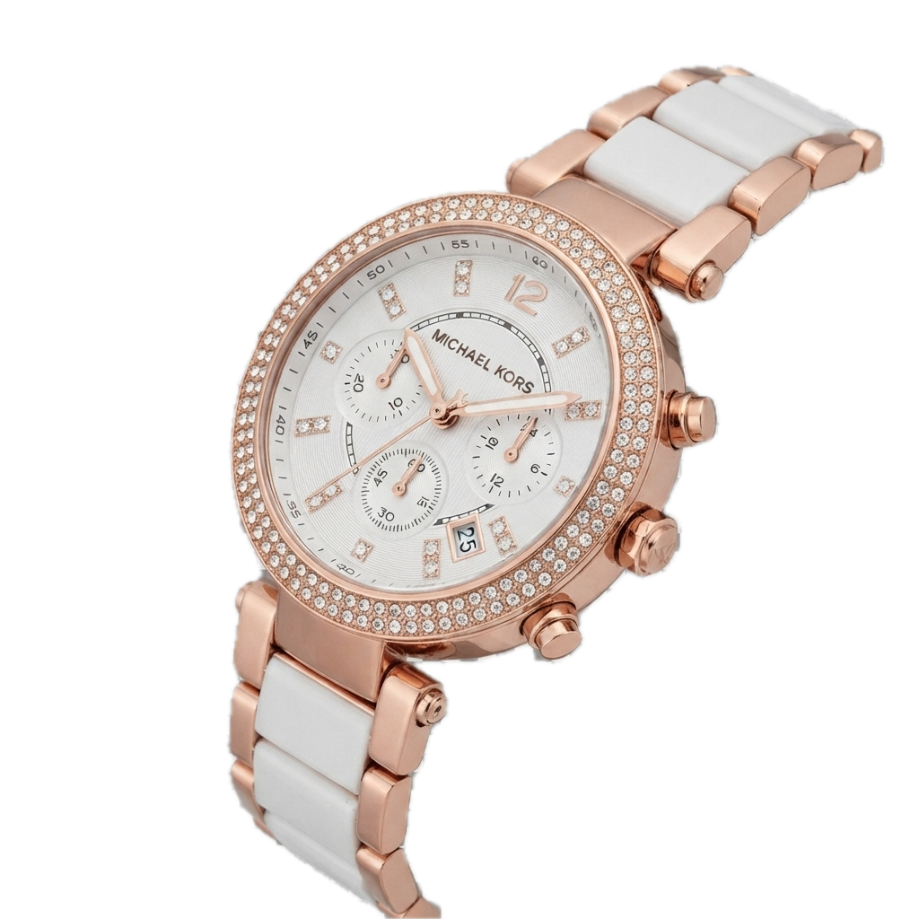 MICHAEL KORS - PARKER WATCH (WHITE / ROSEGOLD)
