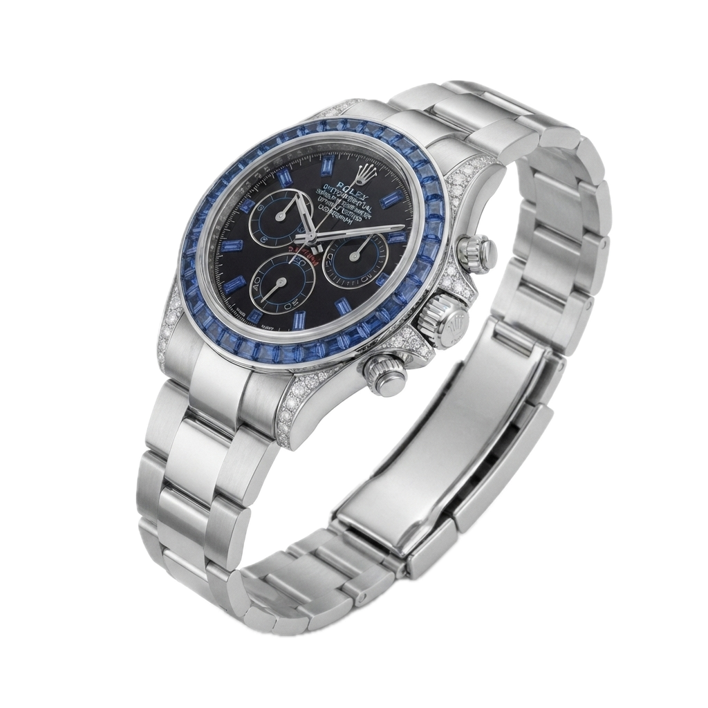 ROLEX DAYTONA COMOGRAPH BLUE SAPPHIRE - BLACK DIAL