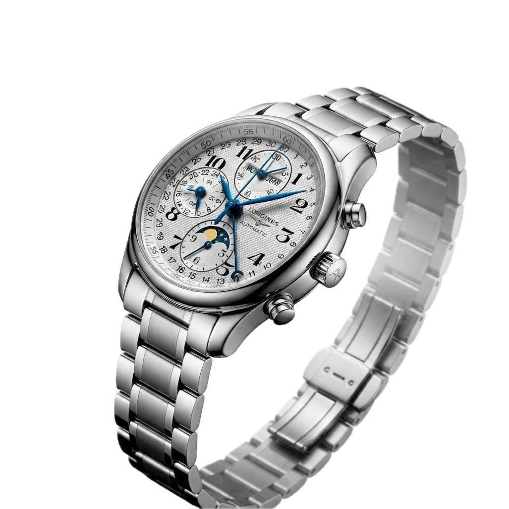 LONGINES MASTER COLLECTION CHRONO MOONPHASE – STAINLESSSTEEL
