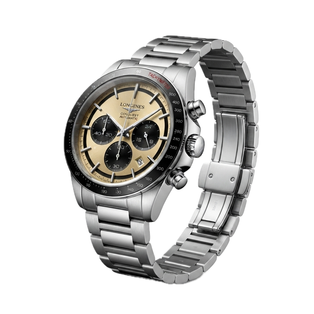 LONGINES CONQUEST CHRONOGRAPH – BEIGE