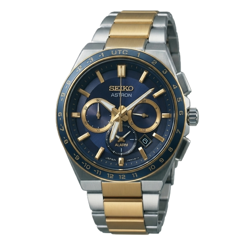 SEIKO ASTRON DUAL TONE GOLD BLUE
