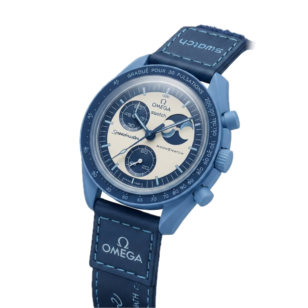SWATCH X OMEGA BIOCERAMIC MOONSWATCH MISSION TO THE SUPER BLUE MOONPHASE